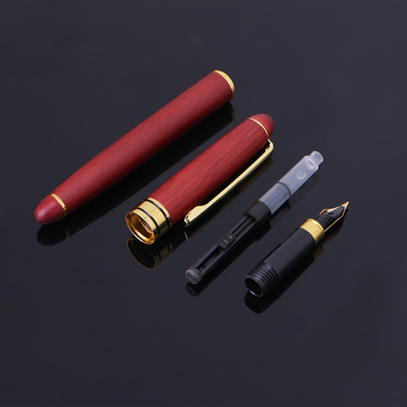 Bút Máy Bơm Mực Thân Gỗ Kiểu Dáng Sang Trọng