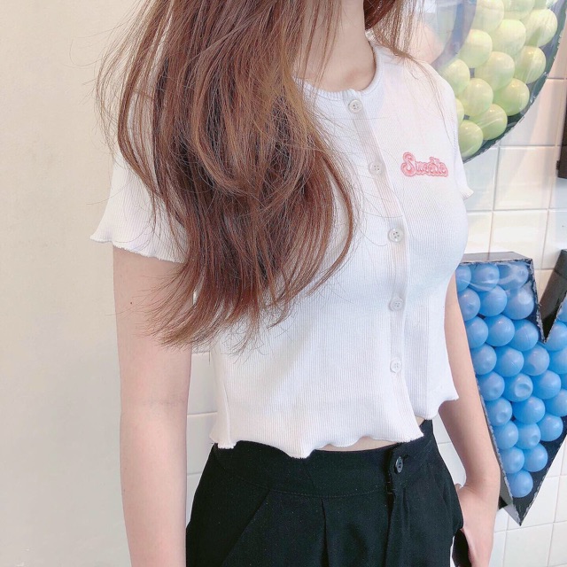 Áo Sweetie Logo Croptop | BigBuy360 - bigbuy360.vn
