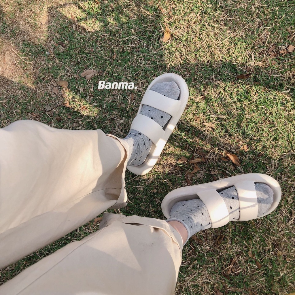 Tất cao cổ chấm bi cổ nhún Bibi G2-03