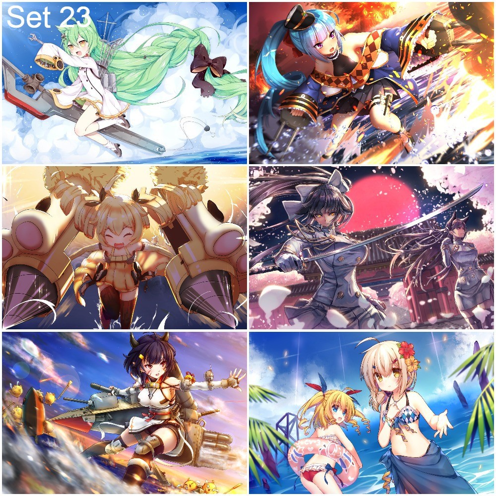 Bộ 6 Poster game Azur Lane   - A3,A4,A5