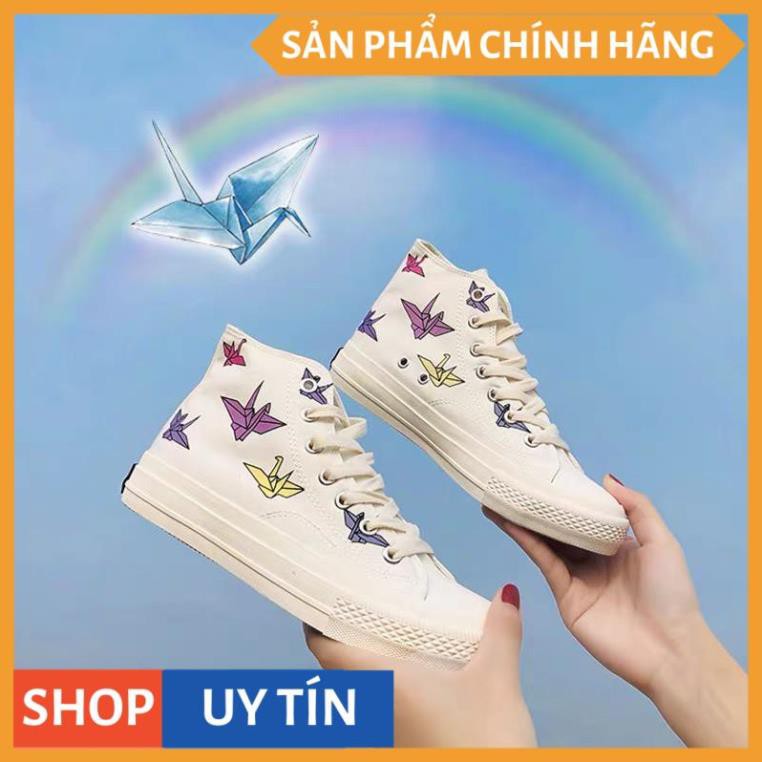 (FREESHIP 50K) Giày Cao cổ Nữ Hạc Đổi Màu Khi Ra Nắng