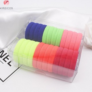 24 Dây cột tóc buộc tóc trơn nhiều màu