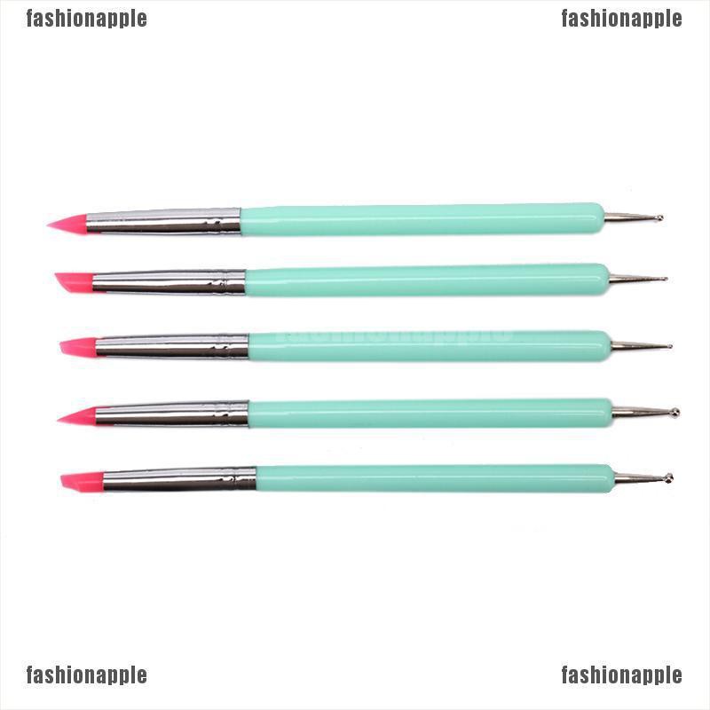 Set 5 bút điêu khắc tạo hình đất sét/trang trí móng nghệ thuật thiết kế 2 đầu tiện dụng