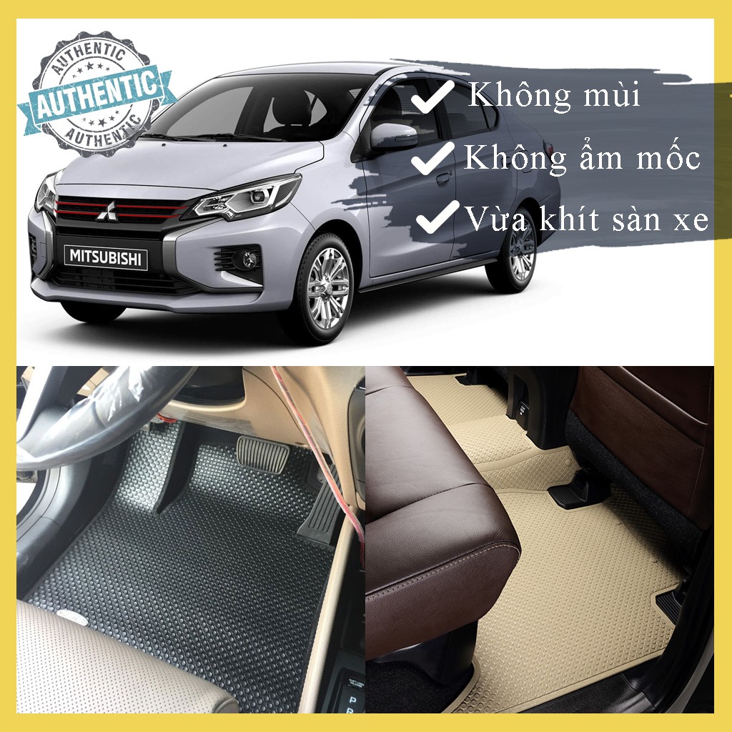 Thảm lót sàn ô tô cho xe Mitsubishi Attrage - cao cấp - không mùi - không ẩm mốc - dễ vệ sinh