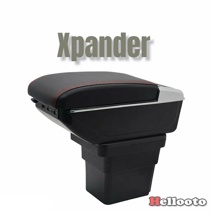 Hộp Tỳ Tay,. Bệ Tỳ Tay Xe Mitsubishi Xpander 2018-2019 2020 2021 Màu Đen, Kem Có cổng USB tiện lợi lắp đặt dễ dàng M02