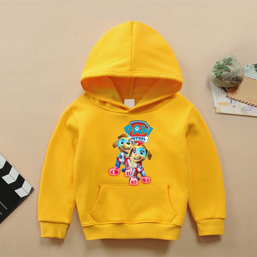 Áo khoác paw patrol áo hoodie đội chó cứu hộ màu vàng đủ size cho bé trai bé gái