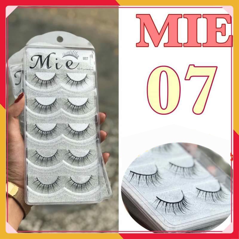 Mi giả tự nhiên 6D Mie 5 cặp cao cấp chính hãng HALOMI chuyên dùng cho makeup