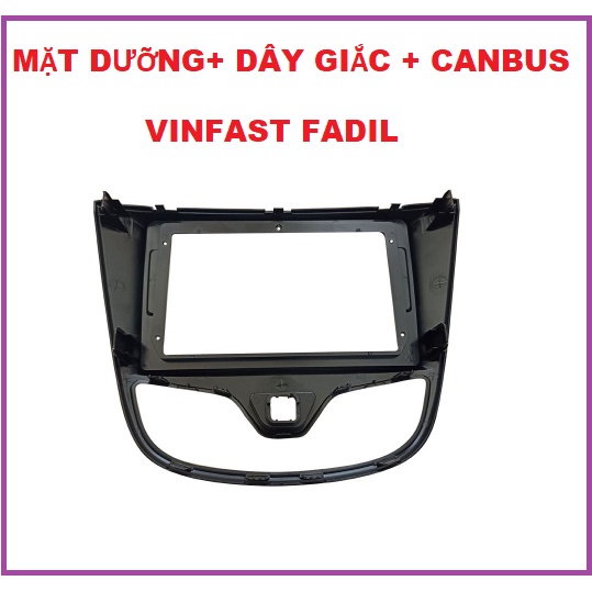 Mặt dưỡng Fadil 9 inch kèm giắc nguồn zin và canbus.Khung dưỡng lắp màn hình cho xe VINFAST FADIL đầu đủ phụ kiện.