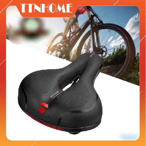 Yên xe đạp thể thao siêu êm mềm mại thoáng khí tích hợp phản quang, bọc yên xe đạp thể thao silicon Gel êm mông