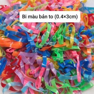 500g Thun cột tóc sọc màu/sọc trong (to/trung/nhí)
