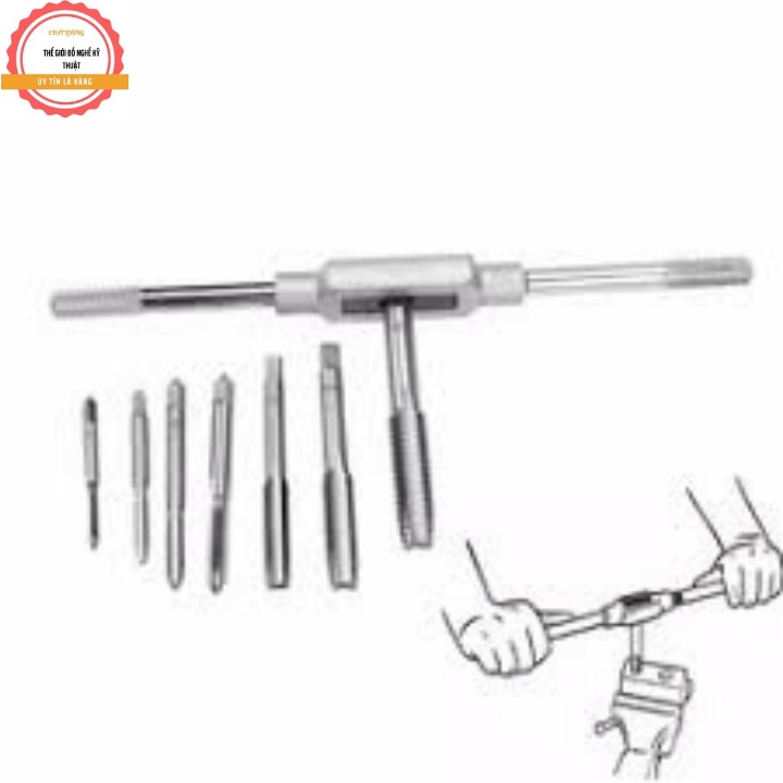 bộ tay quay taro tạo ren trong 10 chi tiết M3-M12