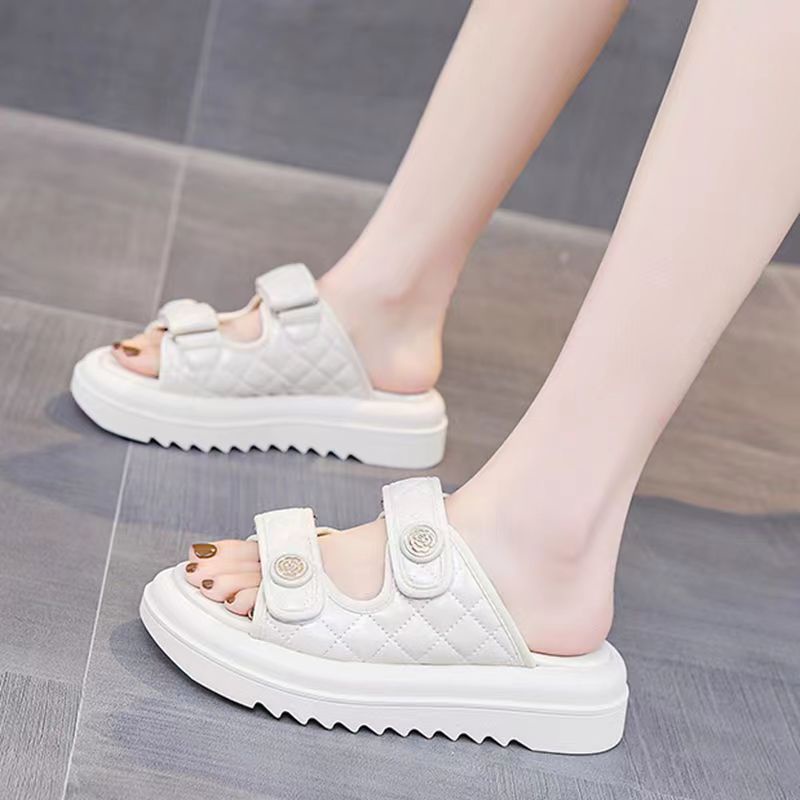 Quai Ngang Đế Dày Phong Cách Hàn Quốc Thời Cho dép nữ thời trang quai hậu sandal