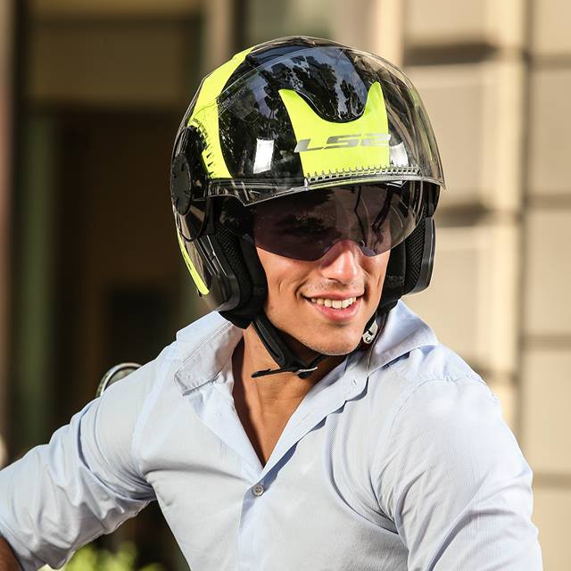 MŨ BẢO HIỂM 3/4 LS2 OF570 VERSO- SPID.VN