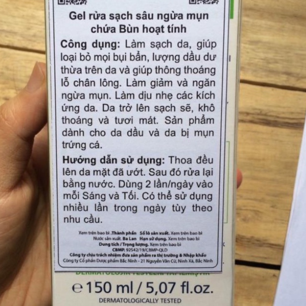 DERMACOS Sữa Rửa Mặt Farmona Dermacos Anti Acne Deep Cleansing Gel 150ml Sạch Cho Da Dầu