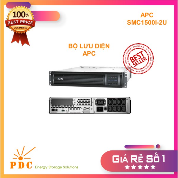 Bộ lưu điện APC Smart-UPS 1500VA LCD RM 2U 230V (SMC1500I-2U) - Like New