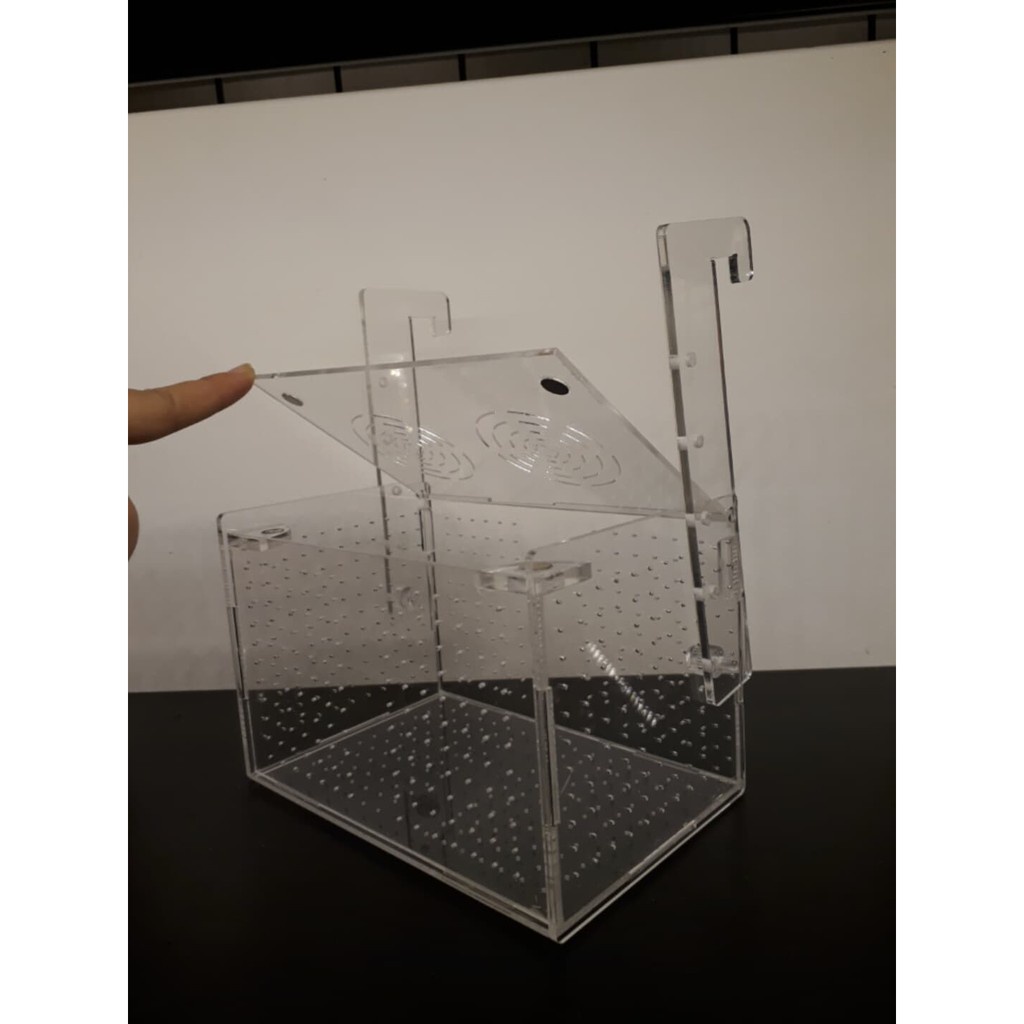 Box tép 1 ngăn / lồng dưỡng tép 1 ngăn / lồng dưỡng cá acrylic cao cấp