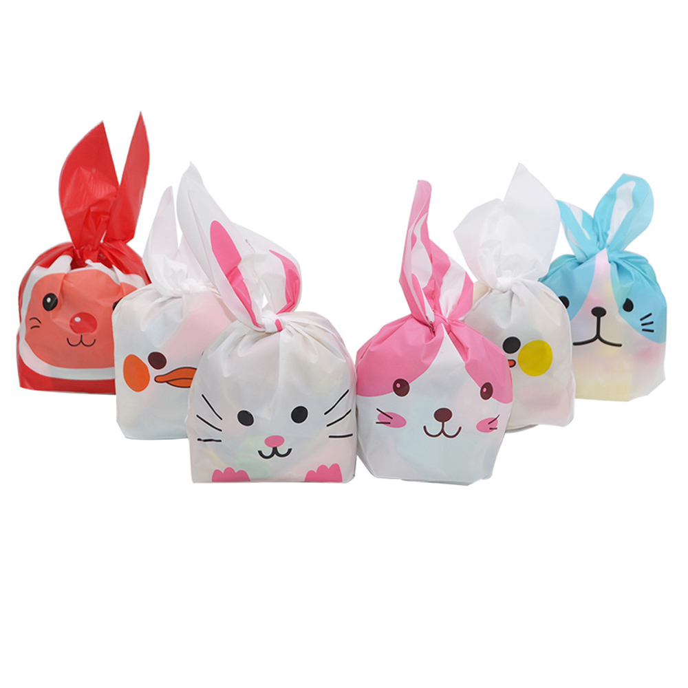Set 10 Túi Đựng Bánh Quy Tạo Hình Thỏ Dễ Thương