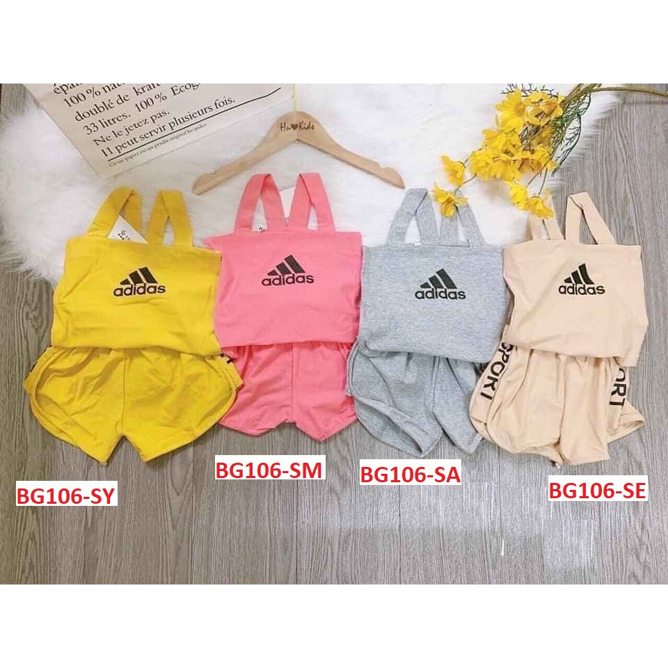 sét 4 bộ áo dây bé gái