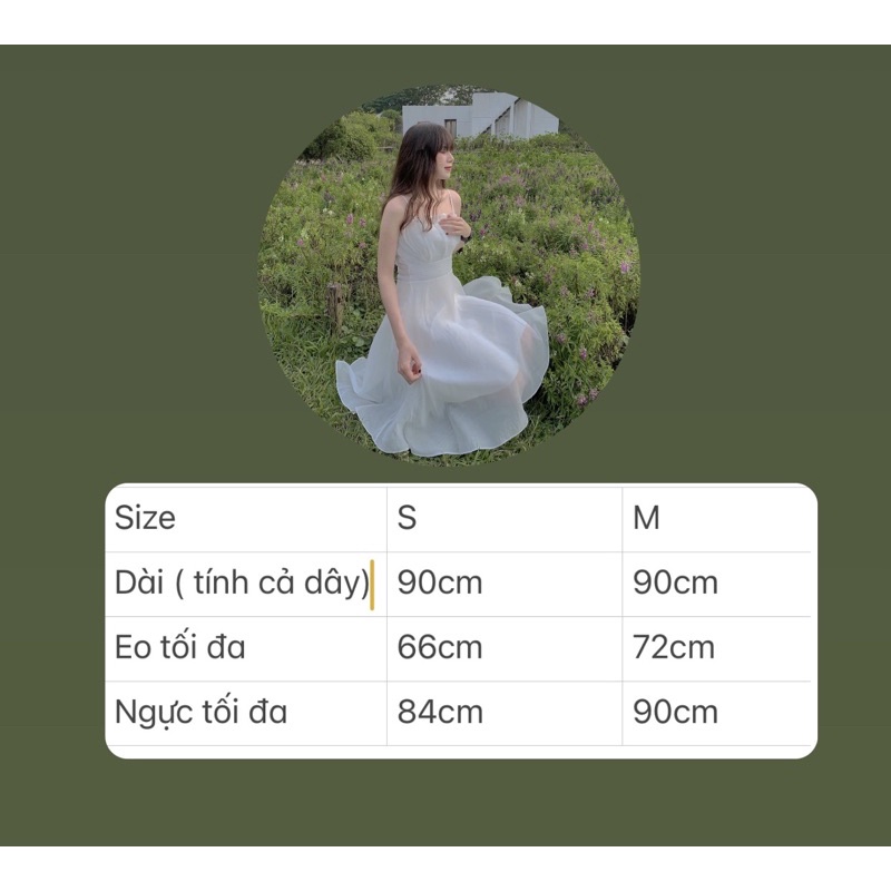 ‼️ VÁY TRẮNG 2 DÂY VỎ SÒ