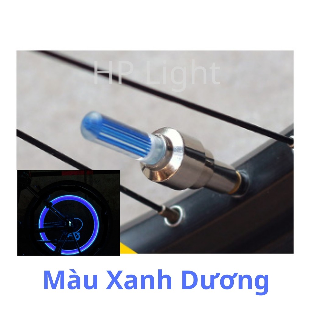 [Mã LIFEAUMAY giảm 10% tối đa 30k đơn 150k] Đèn Led Chân Van Xe Đạp Xe Máy Phát Sáng Khi Di Chuyển Siêu Đẹp