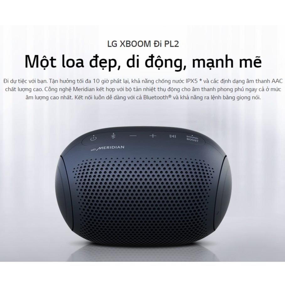 Loa Bluetooth Di Động LG Xboomgo PL2 Hàng Chính Hãng LGVN