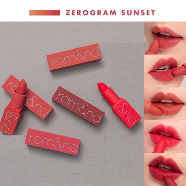 Son thỏi Zero Gram Romand Matte Lipstick | Romand Zero Gram Sunset Edition Limite