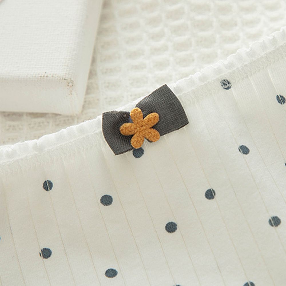 Quần lót mềm mại phối ren thoáng khí in họa tiết caro phong cách Hàn Quốc ngọt ngào cho nữ BACK2LIFE