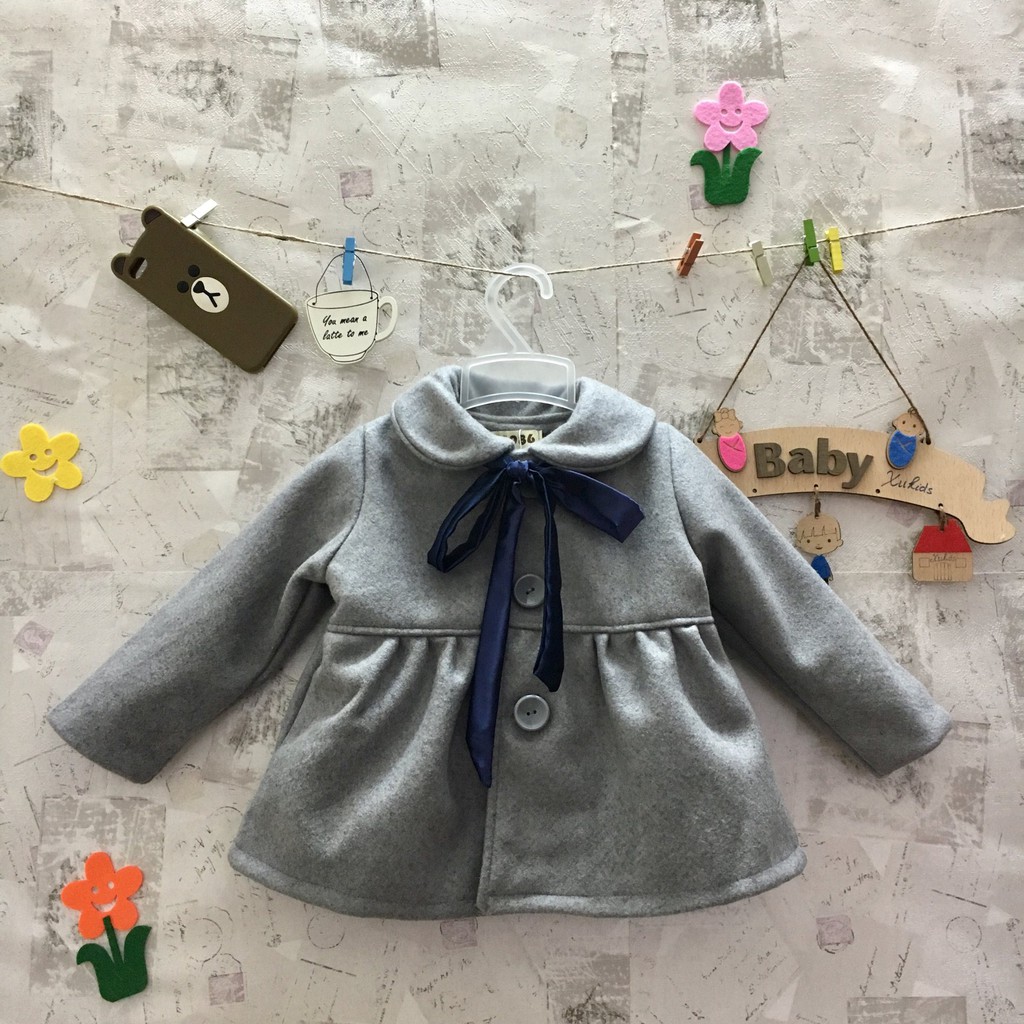 Áo dạ Quảng Châu hàng đẹp cho bé gái mặc ấm trong mùa đông size tới 23kg  ẢNH THẬT