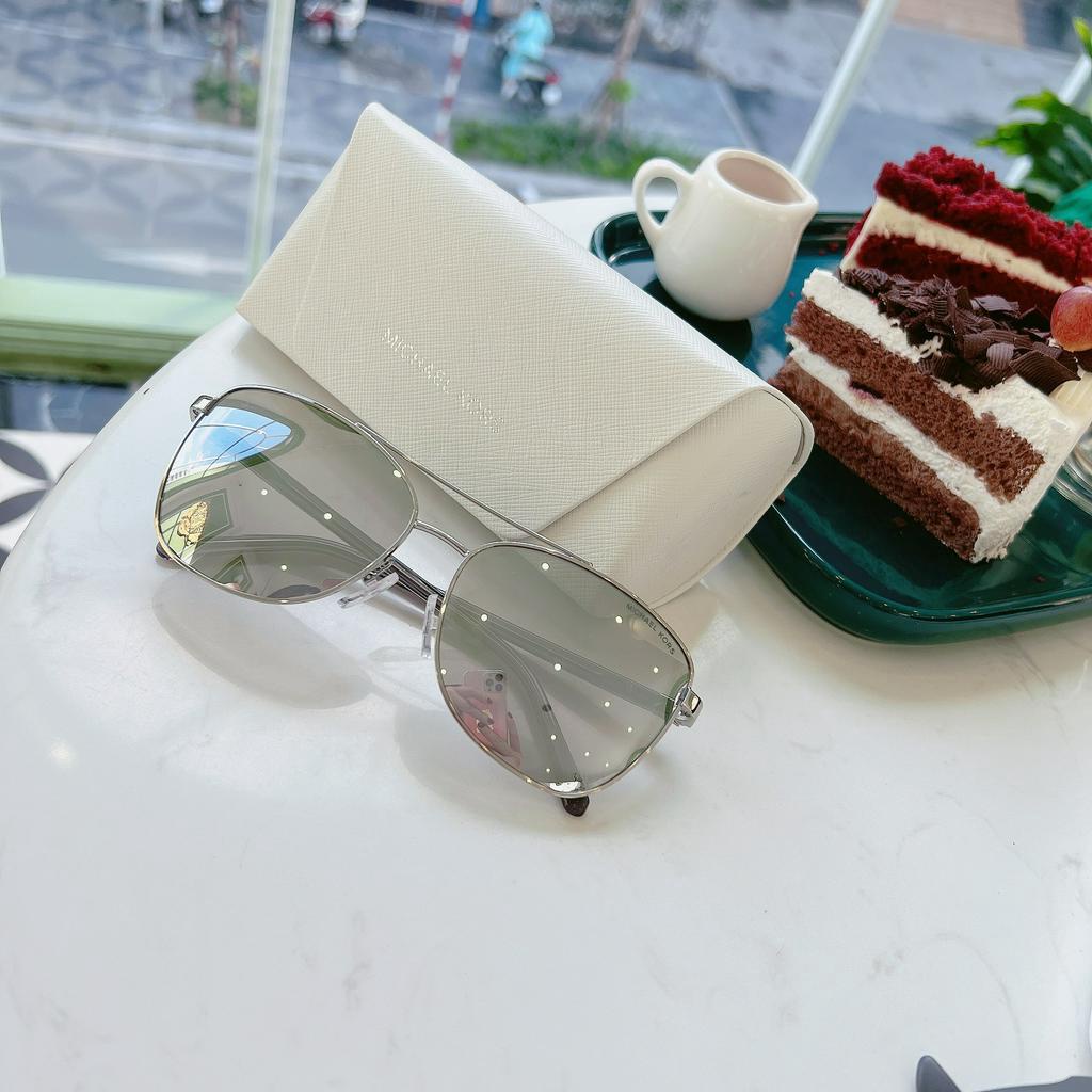 Kính mát nữ Michael Kors 0MK1096 Gold/Silver tráng gương fullbox