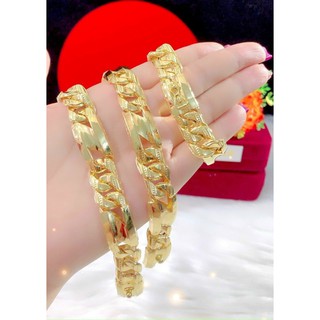 Lắc tay nam lẫn nữ chữ N màu vàng 18 cao cấp