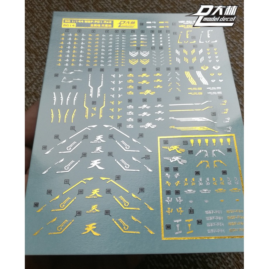 Decal dán nước mô hinh MG MB RG Gundam Amatsu mina hana - Water sticker