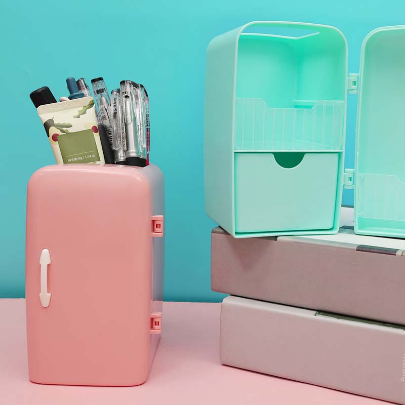 Giá đỡ bút/đồ trang điểm có ngăn kéo trượt để bàn sáng tạo