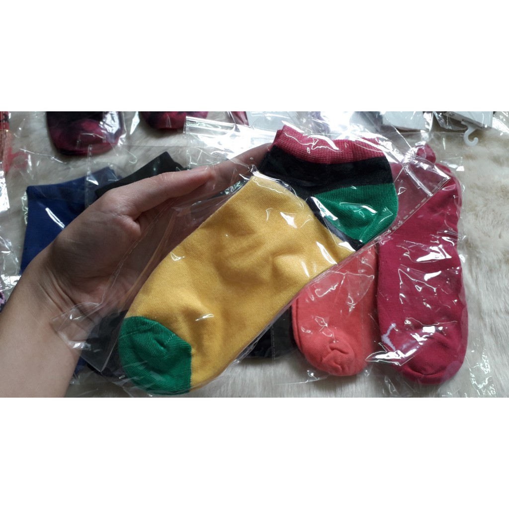 Tất nữ cổ ngắn nhiều màu (mã TQ) cotton ngăn mùi mồ hôi chân siêu thoáng