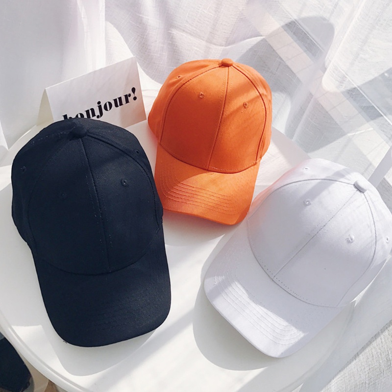 Mũ Lưỡi Trai Cotton Màu Trơn Phong Cách Hip Hop Cho Nam Nữ