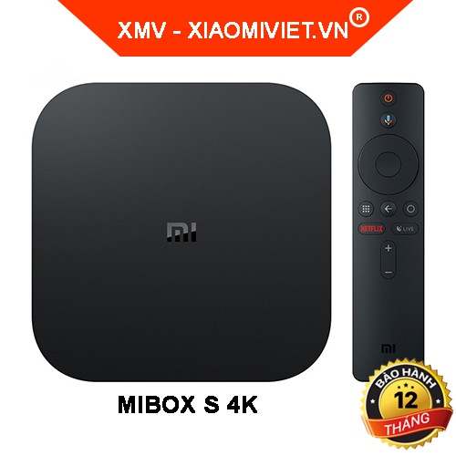 Android TIVI box Xiaomi Mibox S 4K | Bản quốc tế - Chính hãng - BH 12 tháng