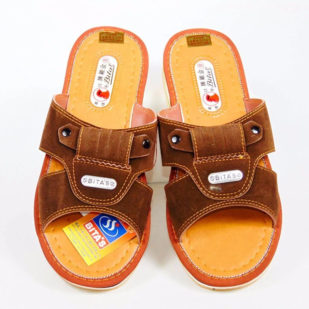 [Sỉ Inbox]Dép Gà Chính Hãng Bita's màu nâu ( logo bita's )