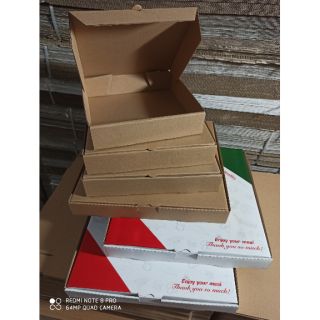 Hộp pizza: nâu nhạt và trắng có sẵn size 16, 19, 21, 23, 25, 27, 29, 30, 31, 32.