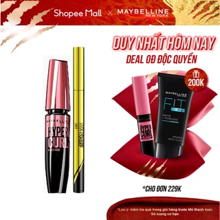 [Bộ trang điểm] Bút kẻ mắt nước Hyper Sharp 0.5g+ Mascara Dài Mi và Cong Mi Hyper Curl 9.2ml Maybelline New thumbnail