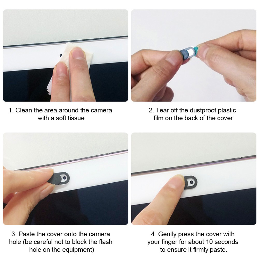 1/2 Vỏ Bọc Webcam Chống Nhìn Trộm Cho IPad Laptop PC Macbook Tablet