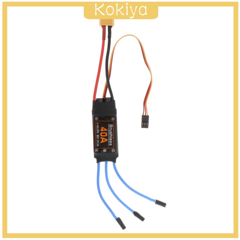 Động Cơ Không Chổi Than ESC XT60 40A Chuyên Dụng Cho Máy Bay Điều Khiển Từ Xa