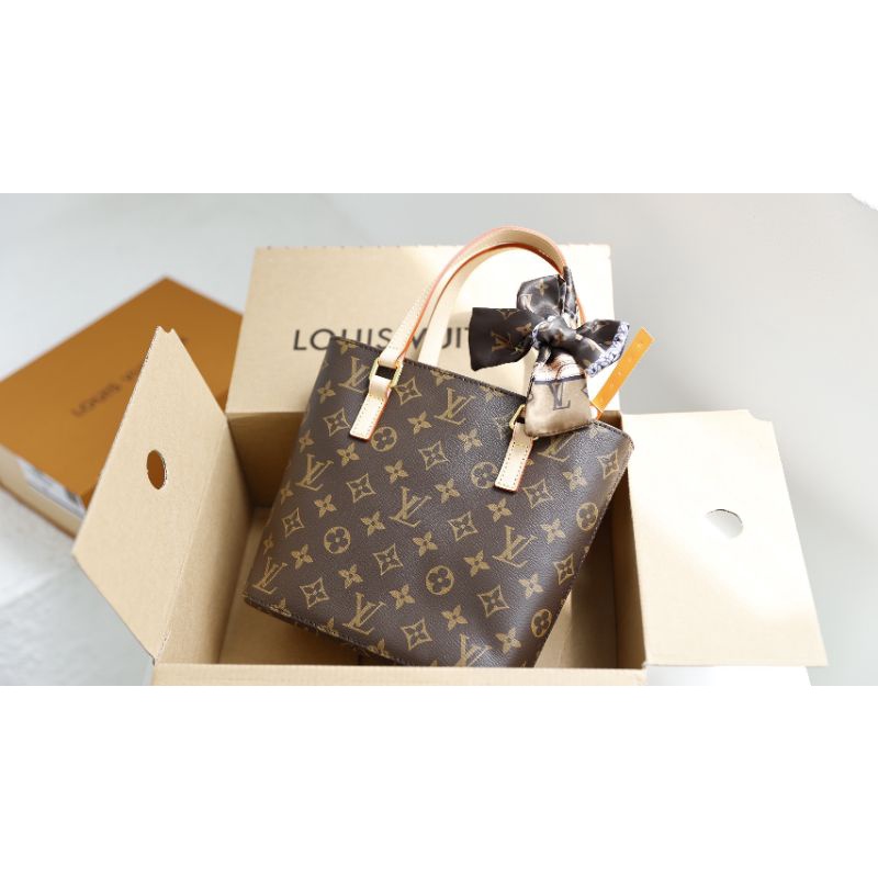 Túi xách nữ LV Vavin sz21cm da thật hoa nâu quai ngả màu 100% fullbox nam châm