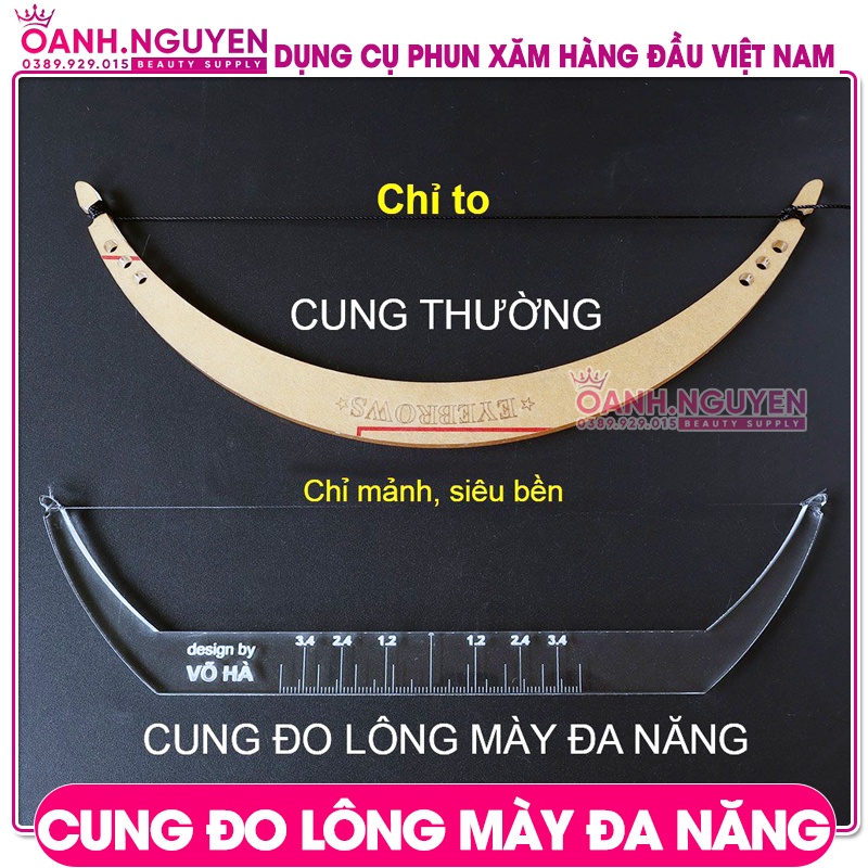 Cung Đo Lông Mày Đa Năng/ Chuẩn Số Đo Cô Thiên Kim