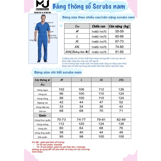 Bộ Scrubs Premium Nam-Nữ Bác Sĩ, quần áo phòng mổ, đồng phục phẫu thuật, đồng phục spa
