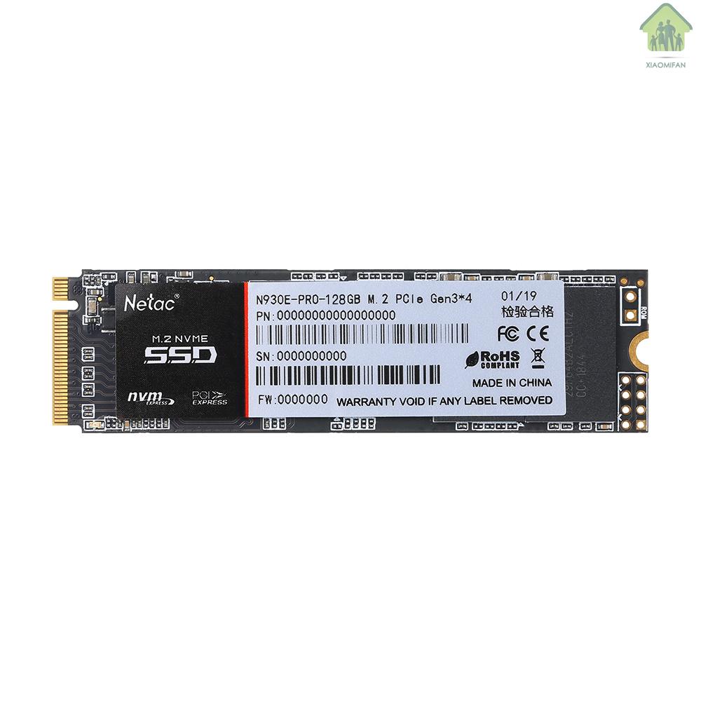 Ổ Cứng Xm Netac N930E Pro M.2 2280 Ssd 128gb Nvme Pcie Gen3X4 3d Mlc / Tlc Nand