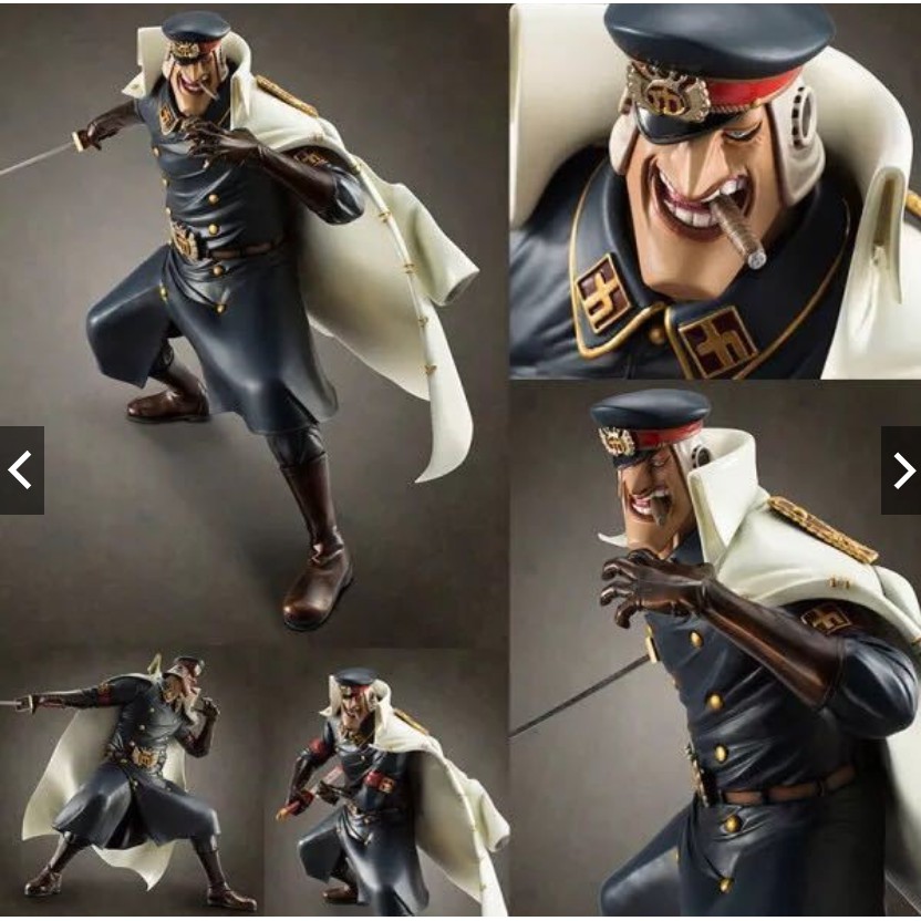 Mô hình Shiryu tàn hình băng râu đen 23cm - One piece