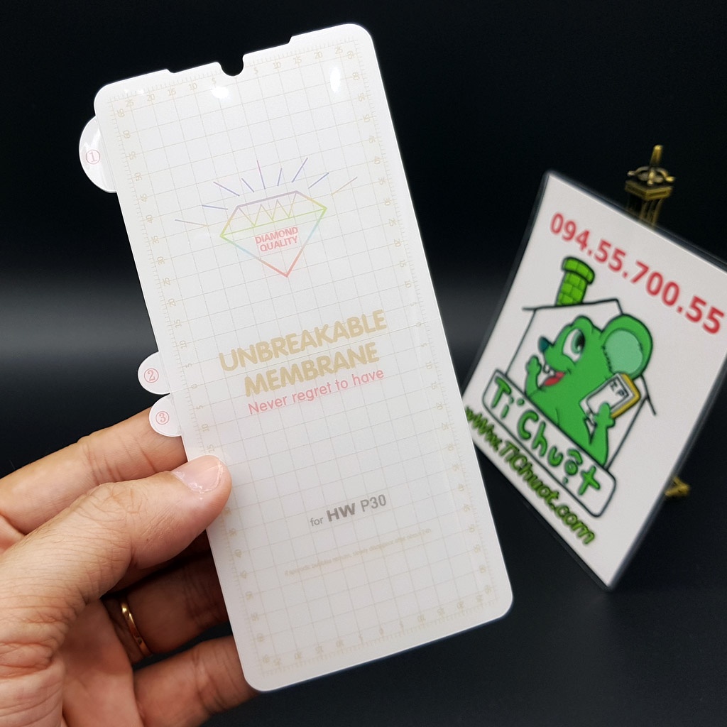 [Mặt Trước] Dán CL Dẻo PPF Huawei P30 Cường Lực Chống Vân Tay