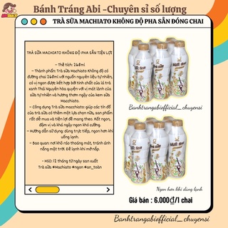 TRÀ SỮA MACHIATO KHÔNG ĐỘ PHA SẴN ĐÓNG CHAI NGON KHÓ CƯỠNG