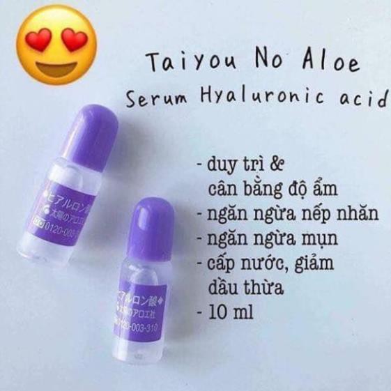 Serum cấp nước HA Hyaluronic Acid Taiyou No Aloe 10ml