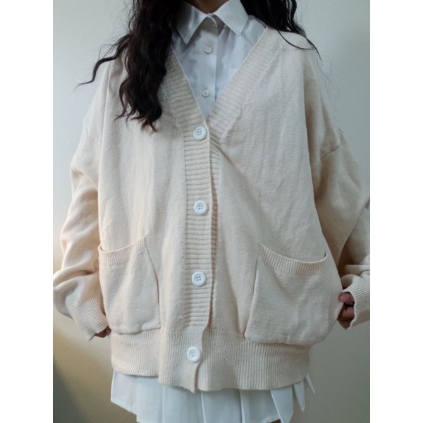 Áo khoác cardigan len 2hand form rộng– Áp mã AFF8FW4 GIẢM 20K