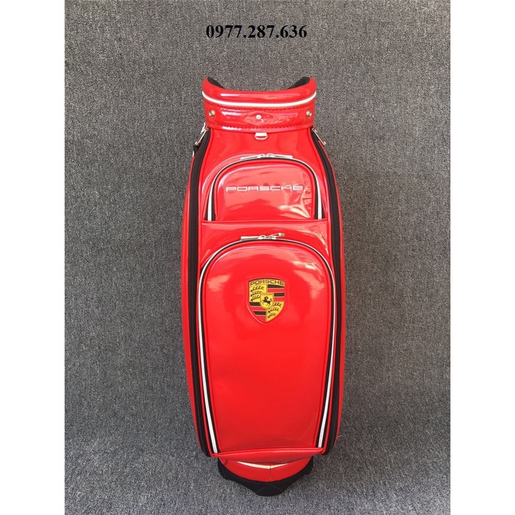 Túi gậy golf Poscher đựng 14 - 16 gậy da PU cao cấp chống nước chống bụi shop GOLF PRO TM055